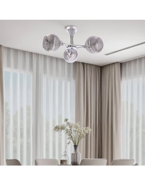 Zdjęcie: Lampa wisząca Cesar 3x40 W E27 srebrny CANDELLUX