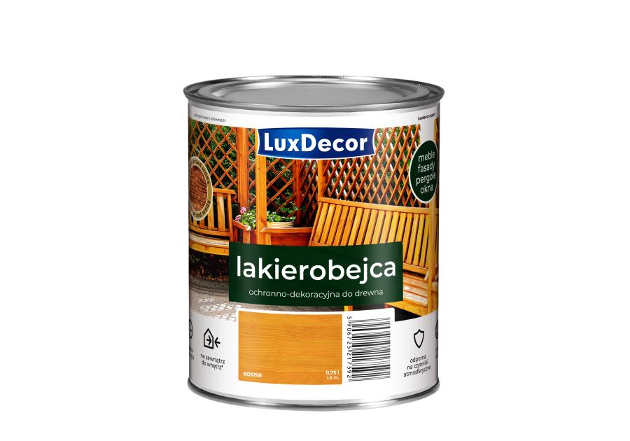 Zdjęcie: Lakierobejca do drewna 0,75 L sosna LUXDECOR