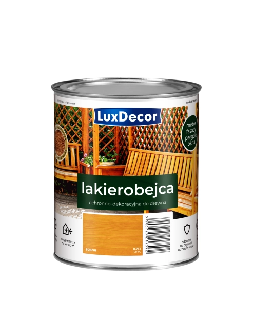 Zdjęcie: Lakierobejca do drewna 0,75 L sosna LUXDECOR