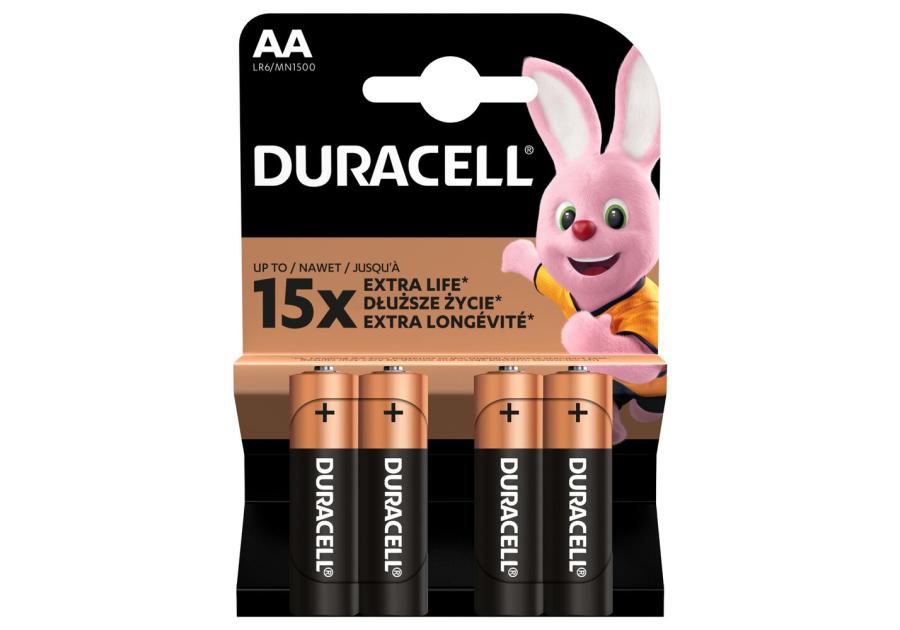 Zdjęcie: Baterie alkaliczne AA LR06 - 4 szt. DURACELL
