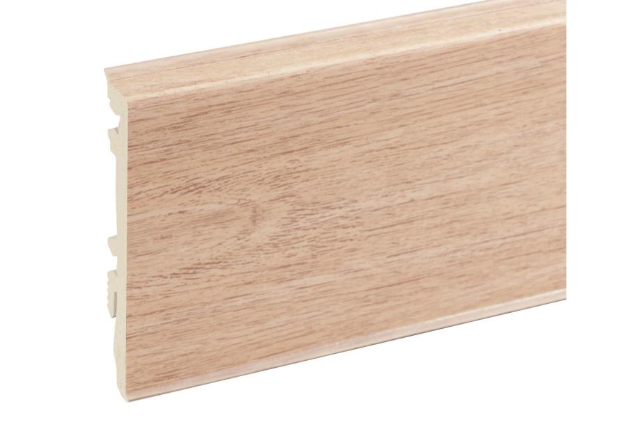 Zdjęcie: Listwa przypodłogowa PVC Masterline 1,3x8 cm, 2,2 m Honey amber Mat CEZAR