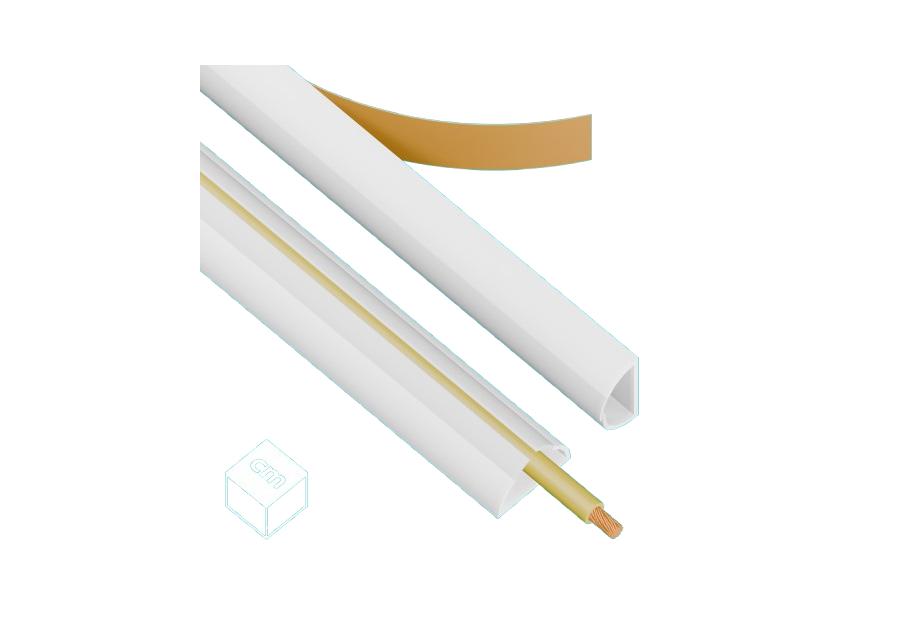 Zdjęcie: Listwa szybki montaż 9/16 1,15 m biała AKS Zielonka