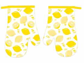 Rękawice kuchenne Fruits 0318FS16 z magnesem komplet 2 sztuk EUROMAT