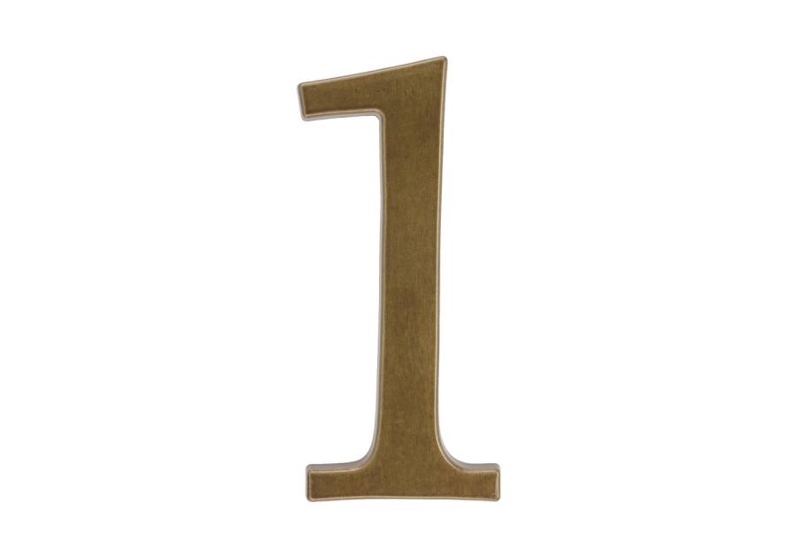 Zdjęcie: Cyfra aluminiowa 1, kolor brąz 190 mm METRO