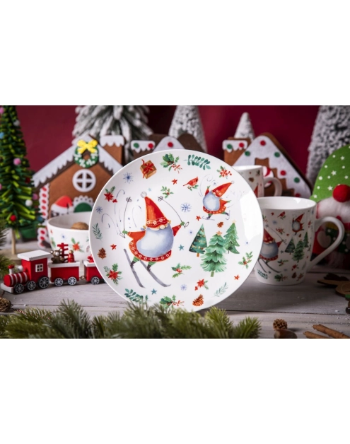 Zdjęcie: Talerz deserowy 20,5 cm Zimowe skrzaty ALTOM DESIGN