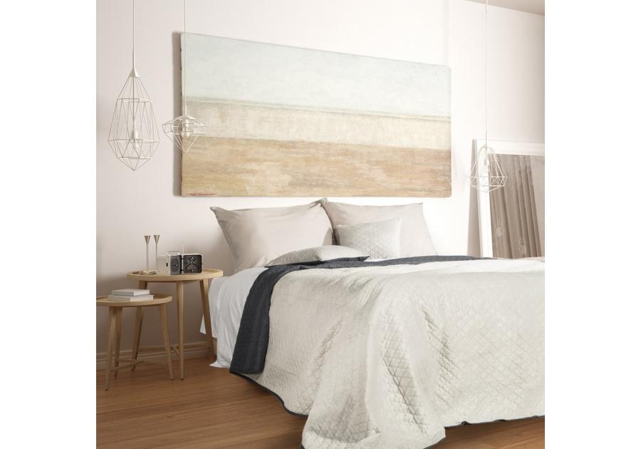 Zdjęcie: Narzuta Tito 170x210 cm srebrno-stalowa EUROFIRANY