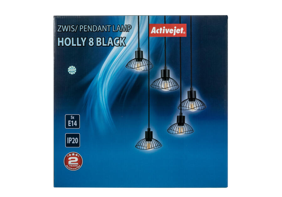 Zdjęcie: Lampa wisząca AJE-HOLLY 8 Black 5xE14 ACTION