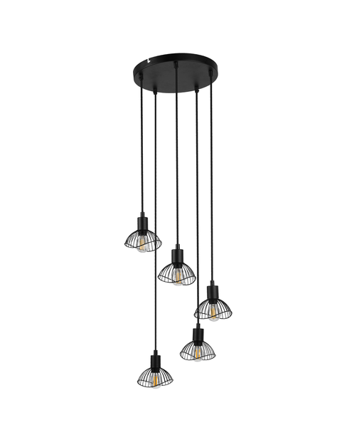 Zdjęcie: Lampa wisząca AJE-HOLLY 8 Black 5xE14 ACTION