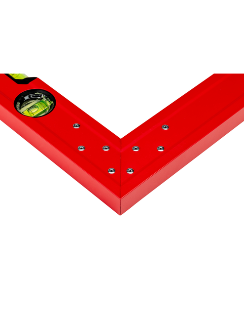 Zdjęcie: Kątownica czerwona wskaźnik pionu i poziomu 50x100 cm PRO