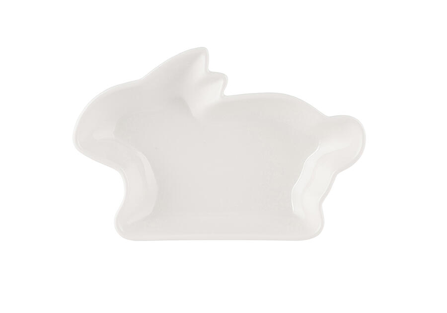 Zdjęcie: Naczynie zajączek 17,5x12x2,5 cm porcelana kremowa ALTOMDESIGN