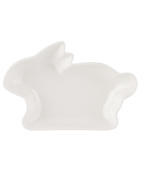 Zdjęcie: Naczynie zajączek 17,5x12x2,5 cm porcelana kremowa ALTOMDESIGN