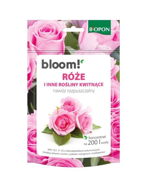Zdjęcie: Nawóz rozpuszczalny do róż i innych roślin kwitnących 200 g BOPON BLOOM!