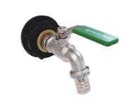 Zdjęcie: Korek 55/60 z zaworem kulowy czerpalnym 3/4"x3/4"x20, do zbiornika 1000l ibc CALIDO