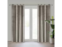 Zdjęcie: Zasłona gotowa Pierre 140x250 cm ciemnobeżowy EUROFIRANY