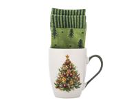 Zdjęcie: Kubek choinka zielona 340 ml ze skarpetami ALTOM DESIGN