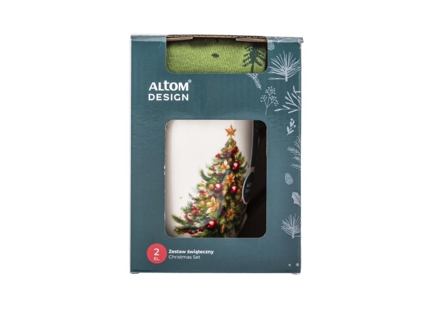 Zdjęcie: Kubek choinka zielona 340 ml ze skarpetami ALTOM DESIGN