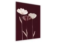 Zdjęcie: Obraz Glasspik Flowers 50x70 cm Gl303 Maroon Glam STYLER