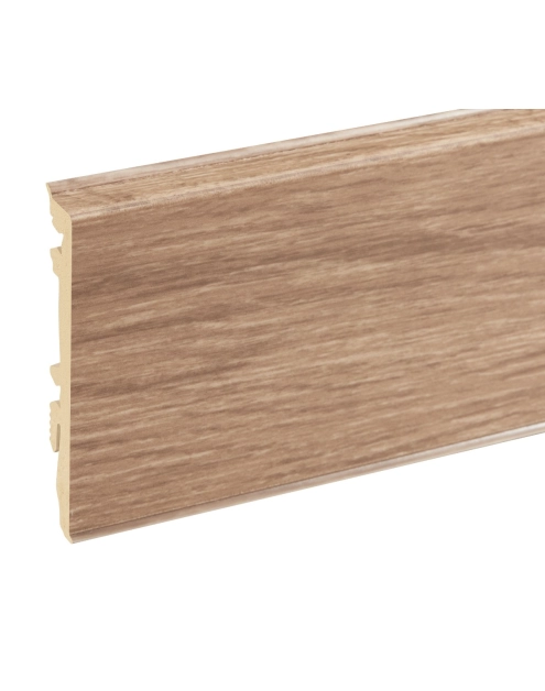 Zdjęcie: Listwa przypodłogowa PVC Masterline 1,3x8 cm, 2,2 m Tea brown Mat CEZAR