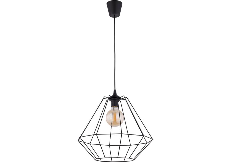 Zdjęcie: Lampa wisząca Diamond 1 x E27 czarna 40 4299 TK LIGHTING