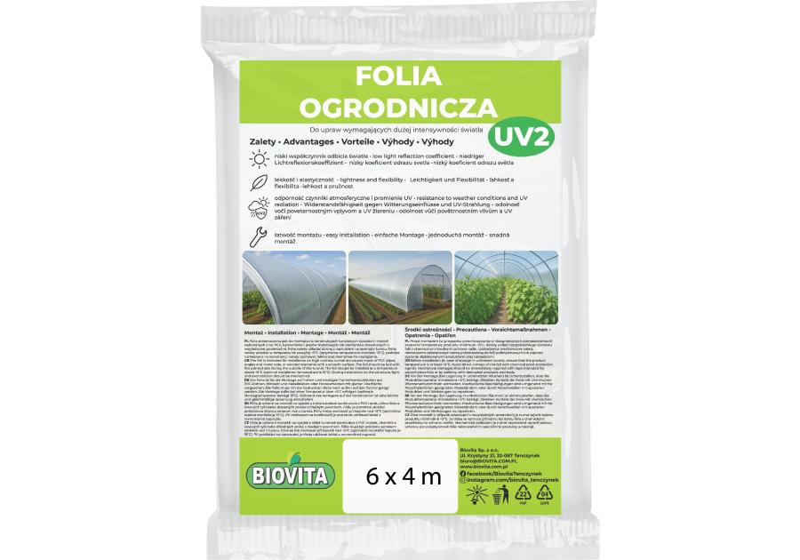 Zdjęcie: Folia ogrodnicza UV 6x4 m BIOVITA