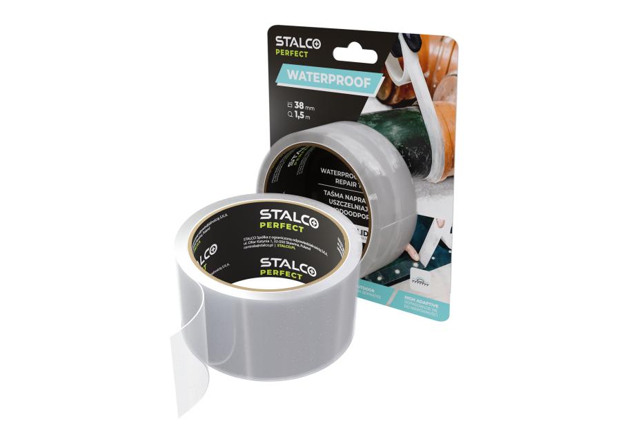 Zdjęcie: Taśma naprawcza uszczelniająca, wodoodporna 38 mm x 1,5 m STALCO PERFECT