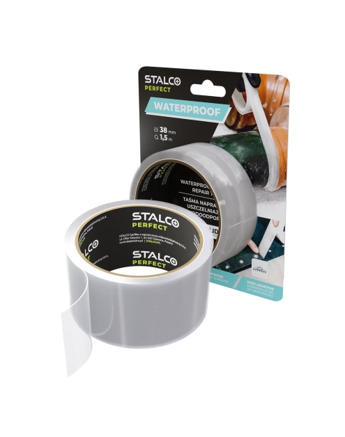 Zdjęcie: Taśma naprawcza uszczelniająca, wodoodporna 38 mm x 1,5 m STALCO PERFECT