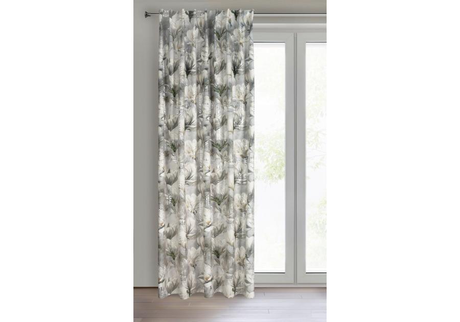 Zdjęcie: Zasłona gotowa Sandy na taśmie 140 x 300 cm stalowy EUROFIRANY