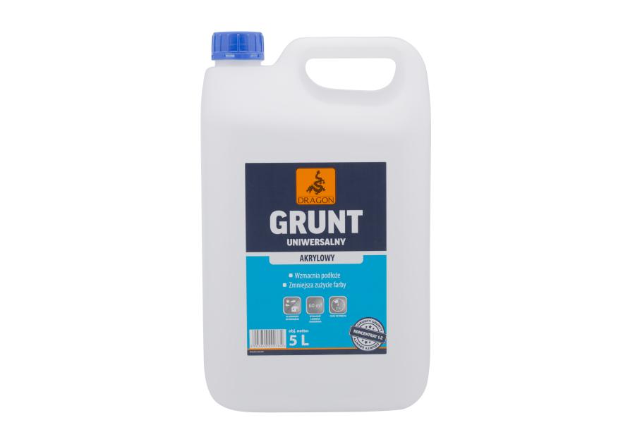 Zdjęcie: Grunt uniwersalny akrylowy 5 L DRAGON