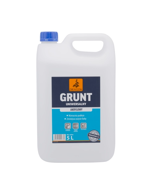 Zdjęcie: Grunt uniwersalny akrylowy 5 L DRAGON