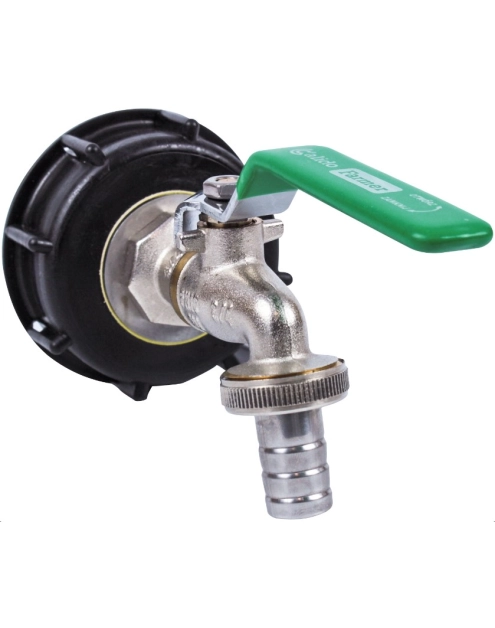 Zdjęcie: Korek 55/60 z zaworem kulowy czerpalnym farmer 3/4", do zbiornika 1000l ibc CALIDO