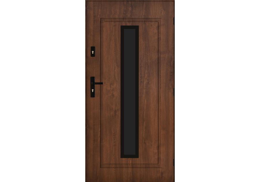 Zdjęcie: Drzwi zewnętrzne argos orzech 80p komplet PANTOR