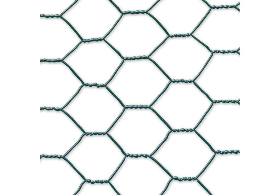 Zdjęcie: Siatka druciana trzykrotnie skręcana GALVANEX PLAST 13, 1x25m, jasny zielony NORTENE