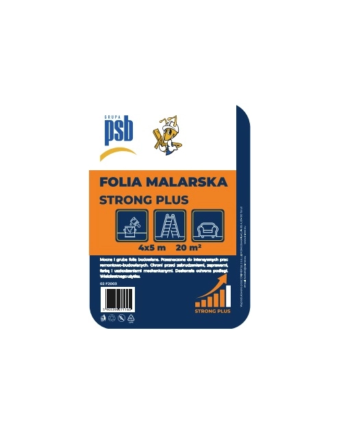 Zdjęcie: Folia malarska Strong Plus 4x5 m PSB