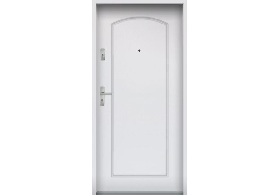 Zdjęcie: Drzwi wejściowe do mieszkań Bastion T-22 Biały 80 cm prawe ODP KR CENTER