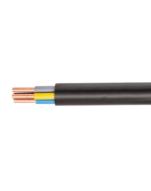 Zdjęcie: Przewód YKY 5x6 żo 0,6/1kV czarny (krążek 100 m) ELEKTOKABEL