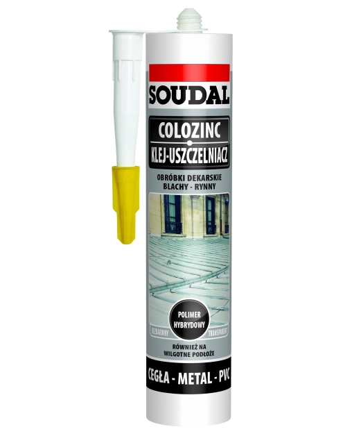 Zdjęcie: Klej do blach Colozinc 290 ml szary SOUDAL