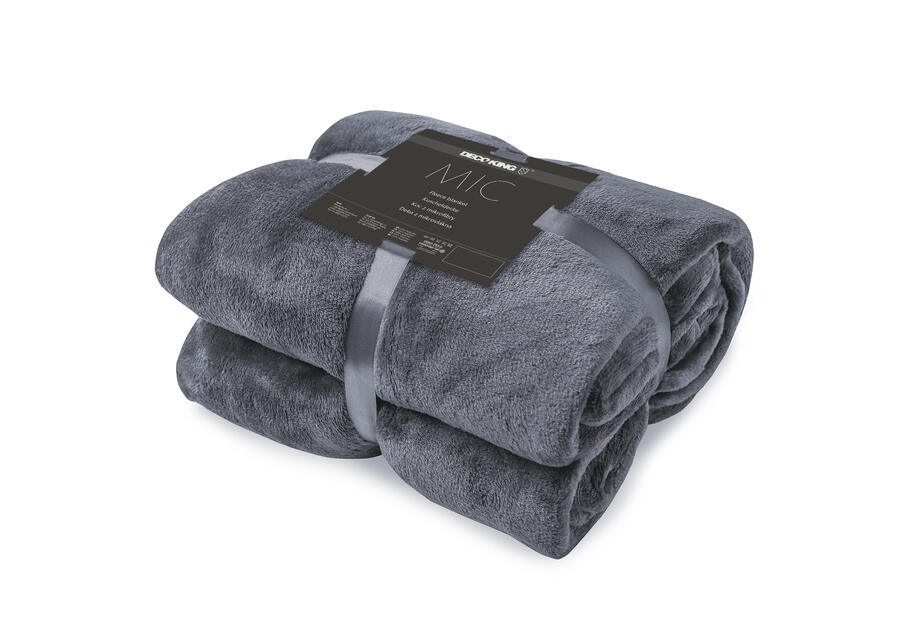 Zdjęcie: Koc Mic charcoal 220x240 cm DECOKING