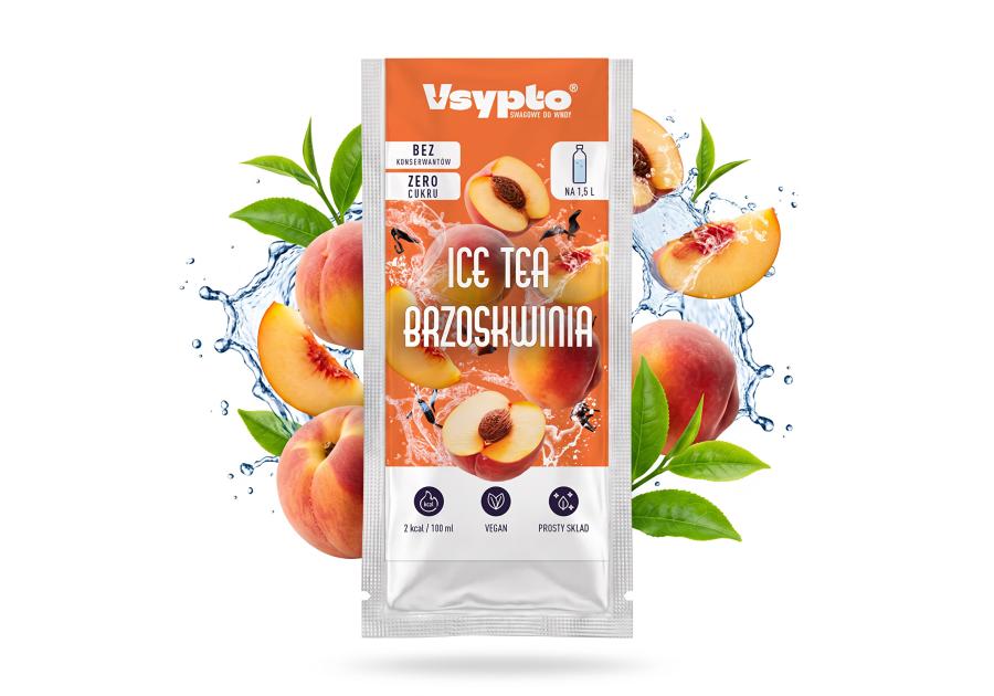 Zdjęcie: Napój w proszku do wody o smaku ice tea brzoskwinia 9 g VSYPTO