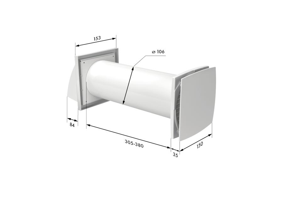 Zdjęcie: Urządzenie wentylacyjne do pojedynczych pomieszczeń Ventika SoloPlus VENTS