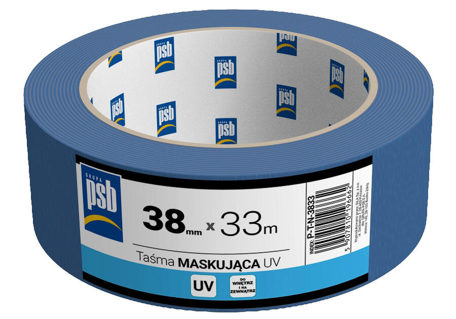 Zdjęcie: Taśma maskująca niebieska UV PSB 38 mm x 33 m SILA