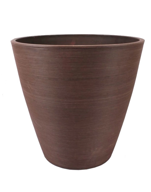 Zdjęcie: Donica z kompozytu 43x43x40,6 cm brązowa TIN TOURS