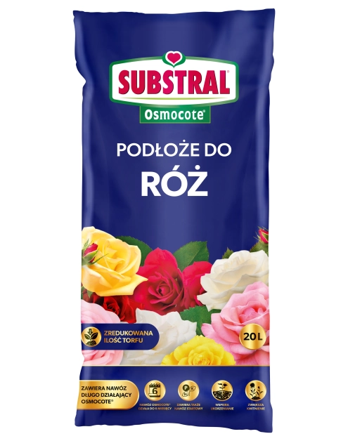 Zdjęcie: Gotowe podłoże Osmocote do Róż 20 L SUBSTRAL