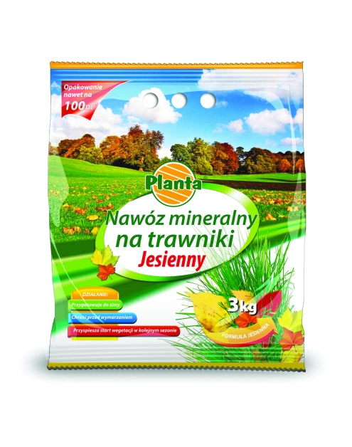 Zdjęcie: Nawóz do trawników jesienny 3 kg PLANTA