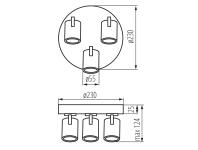 Zdjęcie: Oprawa oświetleniowa KB Dono EL-3O W KINGBERRY