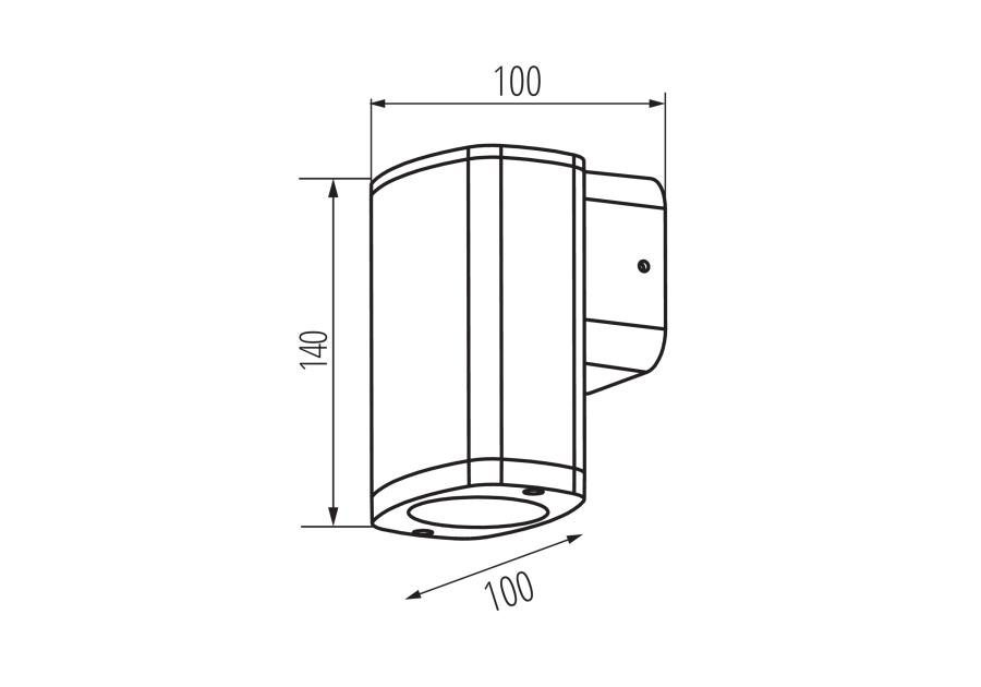 Zdjęcie: Oprawa oświetleniowa elewacyjna Zevi 1xGU10 KANLUX
