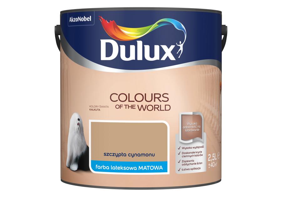 Zdjęcie: Farba do wnętrz Kolory Świata 2,5 L szczypta cynamonu DULUX