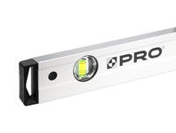 Zdjęcie: Poziomnica PRO800 malowana biała dwustronnie frezowana z uchwytami i libellą 2% 100 cm PRO