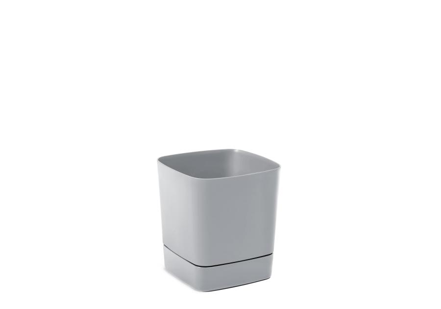 Zdjęcie: Donica z podstawką Clima 19x19 cm szara LAMELA PLASTIC