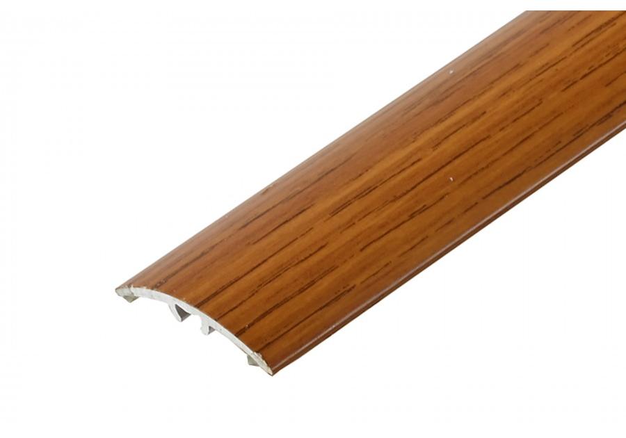 Zdjęcie: Profil progowy wciskany z silikonem aluminium laminat 30 mm 1,8 m dąb rustykalny CEZAR