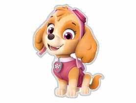 Dekoraja ścienna mała Psi Patrol Skye VENA